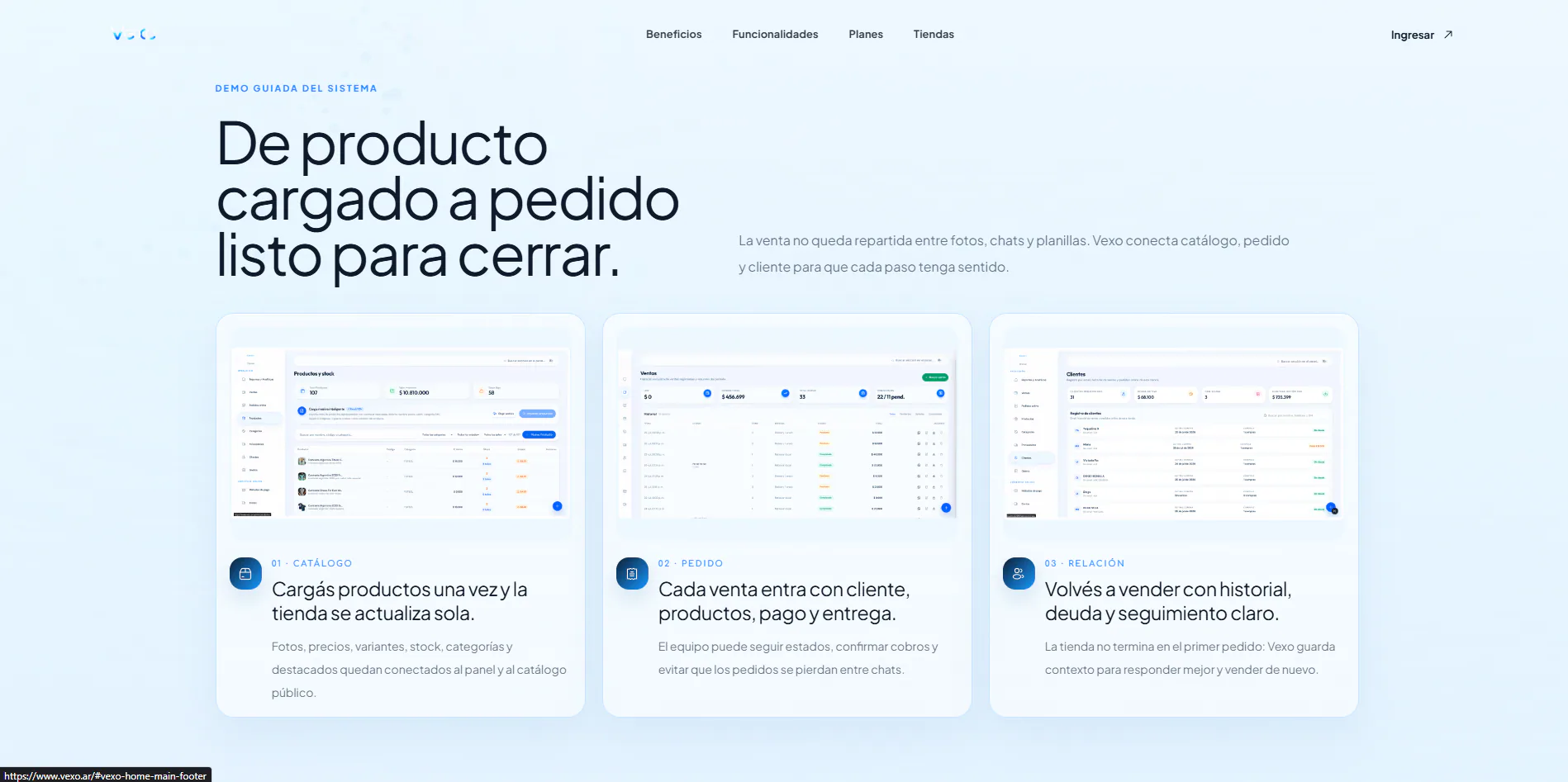 Product, sales and customer management