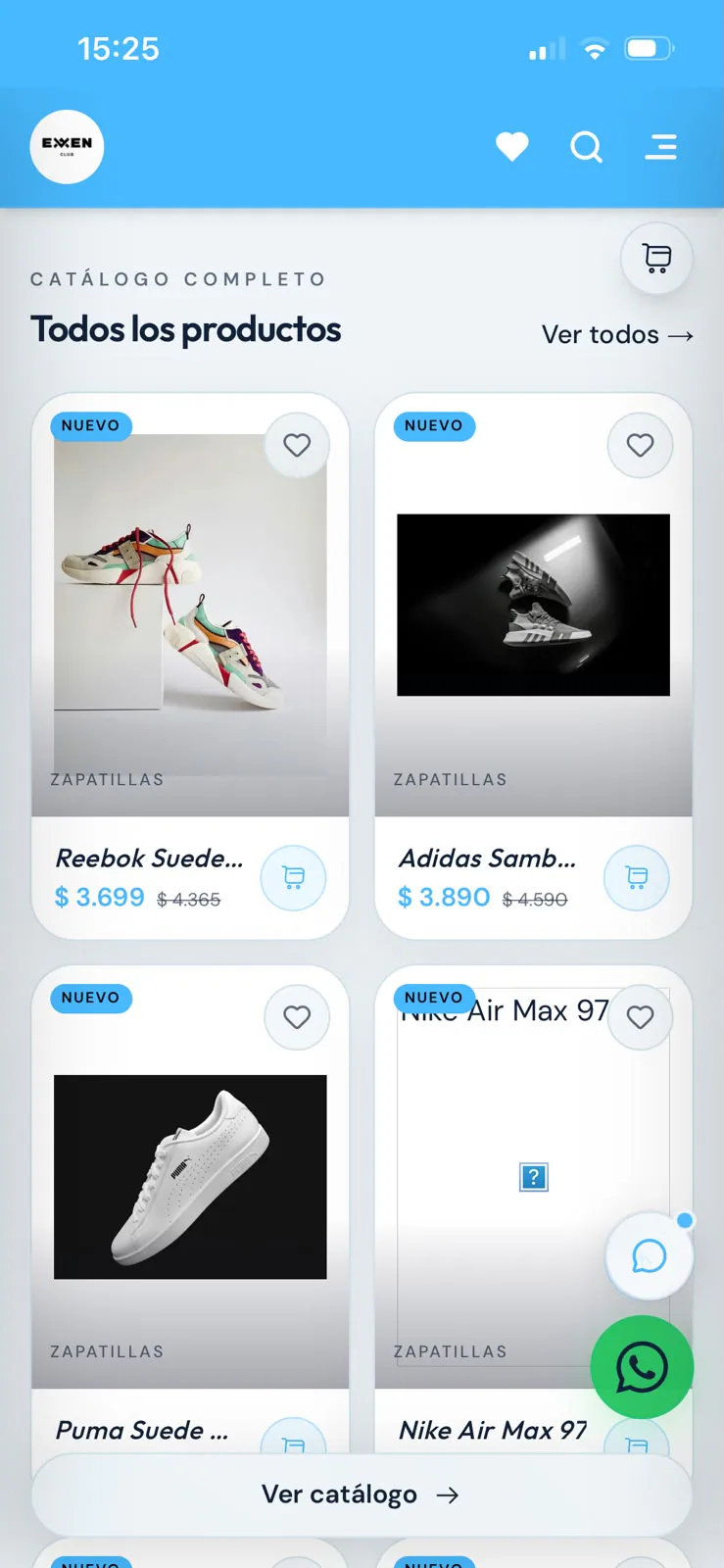 Product grid on mobile