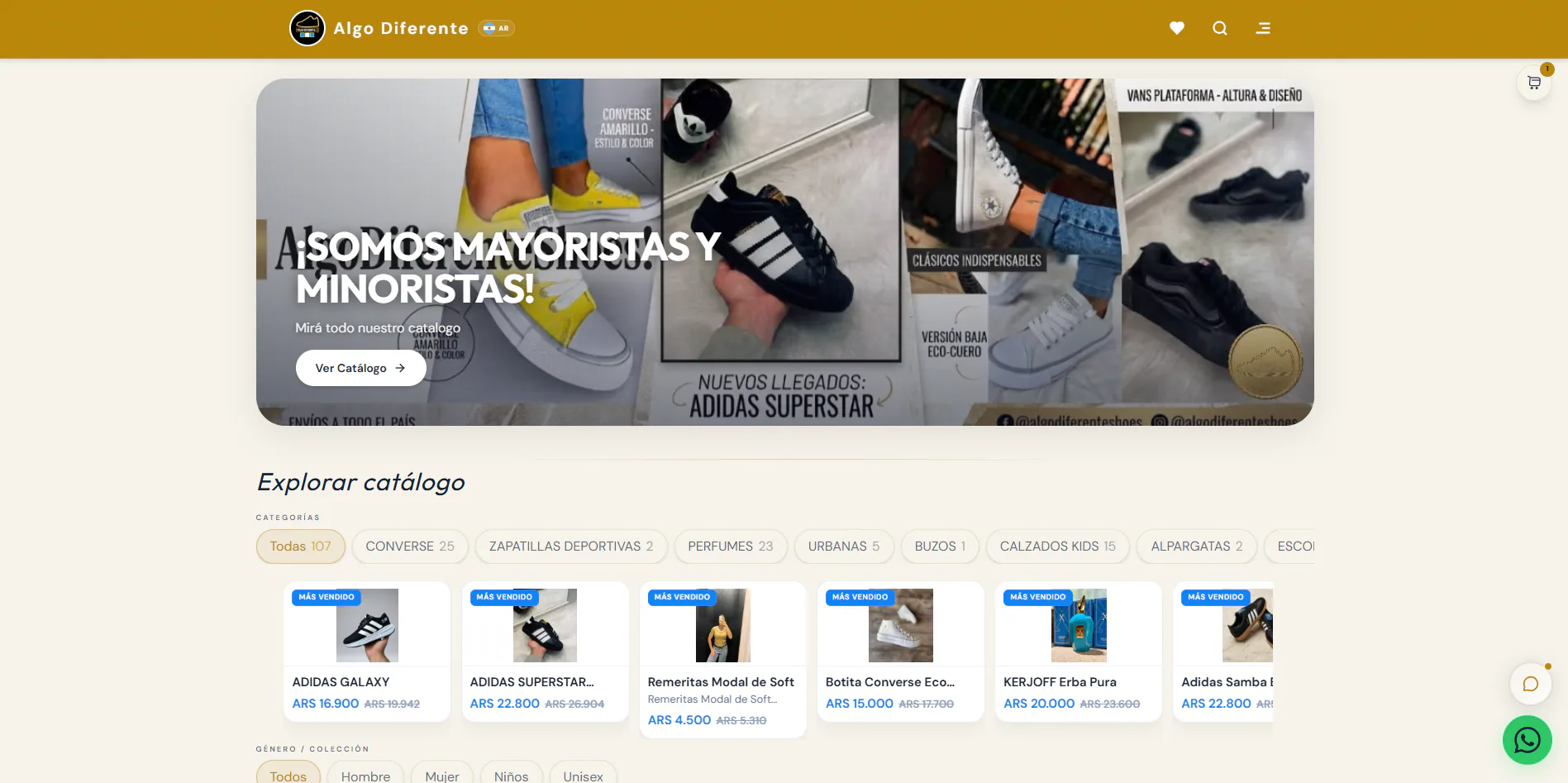 Configurable store catalog